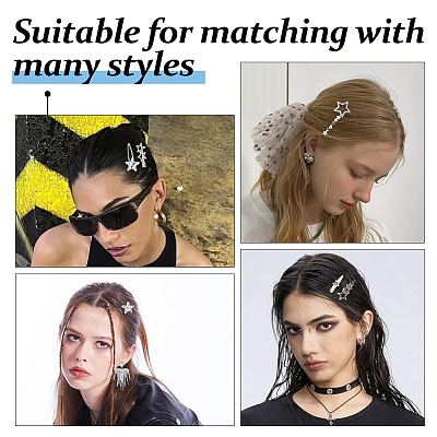 Alloy Alligator Hair Clips OHAR-HS0001-02-1