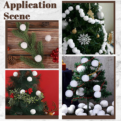 24Pcs Wool Soft Pompom Ball DIY-SC0031-31D-03-1