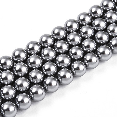 Baking Paint Pearlized Glass Pearl Bead Strands HY-N002-8mm-A01-1
