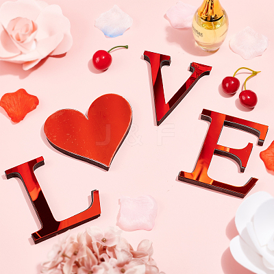 Acrylic Mirror Wall Stickers Decal DIY-CN0001-13B-V-1