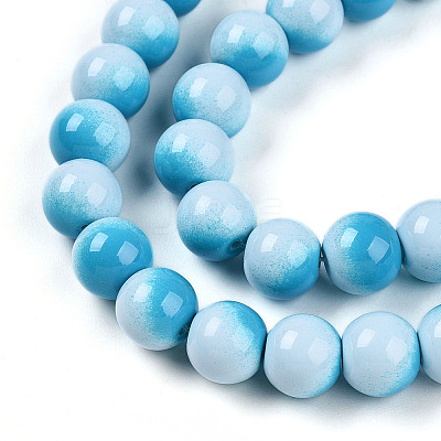 Baking Paint Glass Beads X1-DGLA-N012-10mm-05-1