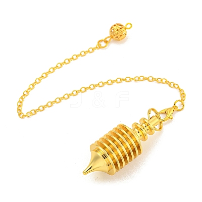 Rack Plating Brass Coil Dowsing Pendulums G-K338-26G-1