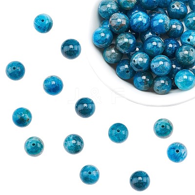 Natural Apatite Beads Strands G-AR0001-80-1