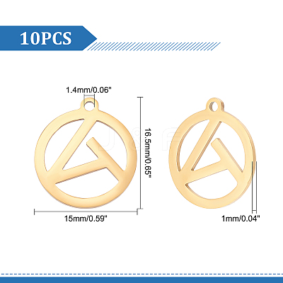 201 Stainless Steel Pendants STAS-UN0033-98-1