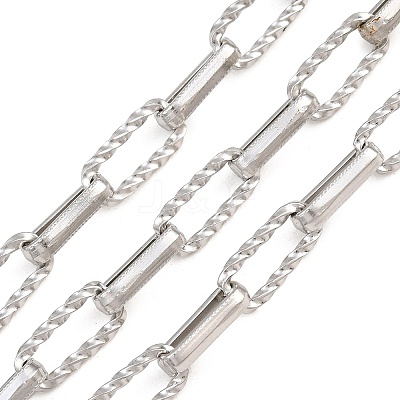 304 Stainless Steel Rectangle Link Chain SA-CBA23D8-02P-1