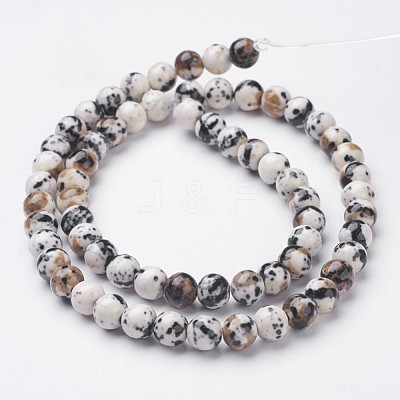Synthetic Ocean White Jade Bead Strands X-G-J350-10mm-03-1