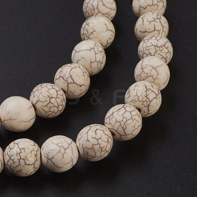 Synthetic Magnesite Beads Strands TURQ-S192-10mm-1-1