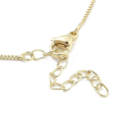 Brass Pendants Necklace NJEW-B101-02G-03-1