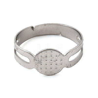316 Stainless Steel Pad Ring Settings X-STAS-D375-03P-1