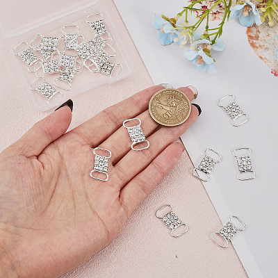 20Pcs Brass Rhinestone Buckles FIND-CA0008-35B-1