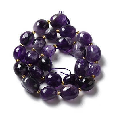 Natural Amethyst Beads Strands G-B028-B10-1