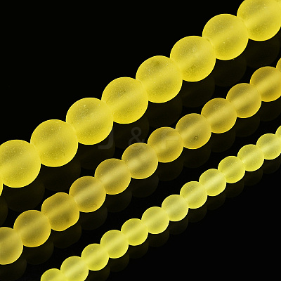 Transparent Glass Beads Strands GLAA-T032-T4mm-MD12-1