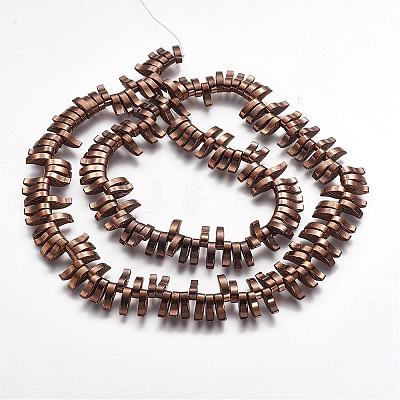 Non-magnetic Synthetic Hematite Beads Strands G-P218-12-05-1