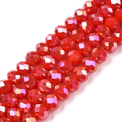 Electroplate Glass Beads Strands LS-EGLA-A044-P6mm-B22-1