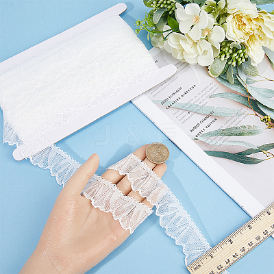 20 Yards Polyester Lace Ribbons OCOR-GF0003-29A-1