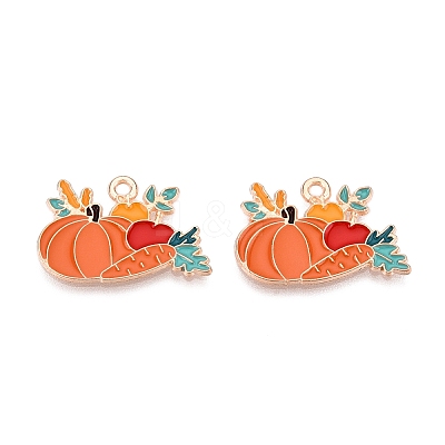 Thanksgiving Day Theme Alloy Enamel Pendants ENAM-T020-35E-1