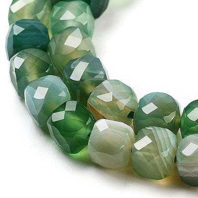 Natural Agate Dyed Beads Strands G-H028-A08-03-1
