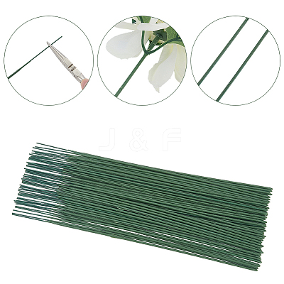 100Pcs Iron Stalk Flower Rod AJEW-SP0003-73B-1