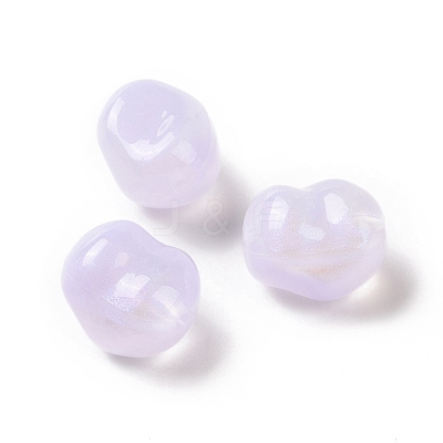 Opaque Acrylic Beads OACR-E015-08A-1