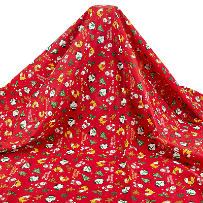Christmas Theme Cotton Fabrics DIY-WH0622-374B-1