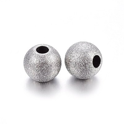 Tarnish Resistant 201 Stainless Steel Textured Beads STAS-M274-008P-A-1