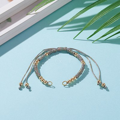 Adjustable Polyester Braided Cord Bracelet Making AJEW-JB00892-07-1