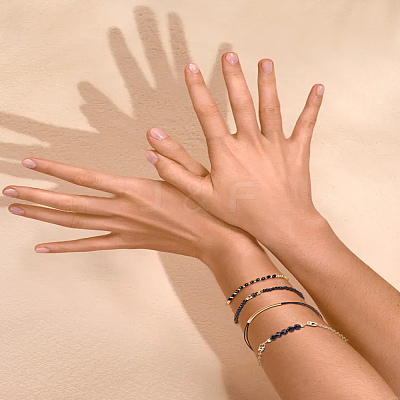 4Pcs 4 Styles CCB Beads Bracelets Set for Women BJEW-LP0006-01-1