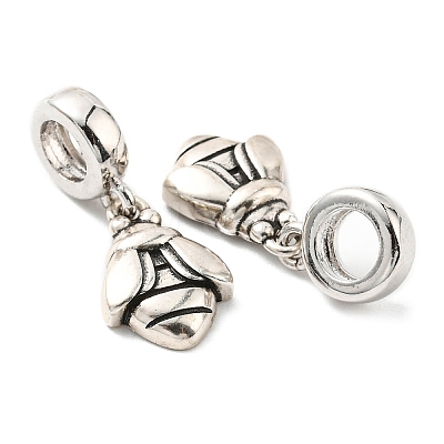 Brass European Dangle Charms KK-M247-01AS-1