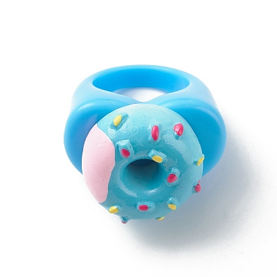 Cute 3D Resin Finger Ring RJEW-JR00538-01-1