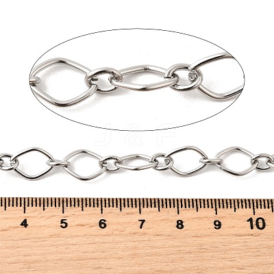 304 Stainless Steel Oval Link Chains CHS-C018-02B-P-1