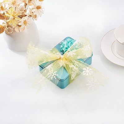 Snowflake Deco Mesh Ribbons OCOR-P010-G04-1