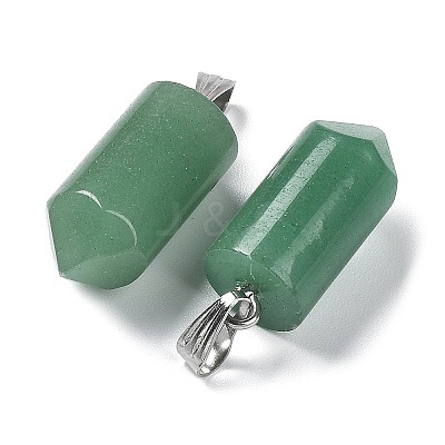 Natural Green Aventurine Pointed Pendants G-E596-02P-03-1