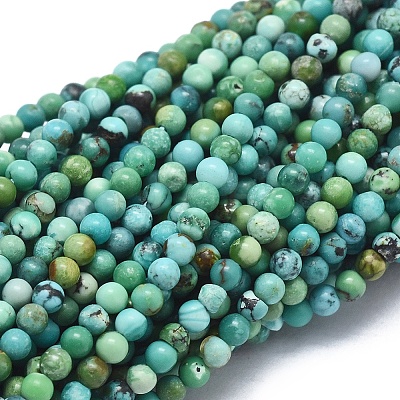 Natural HuBei Turquoise Beads Strands X-G-A177-04-15-1