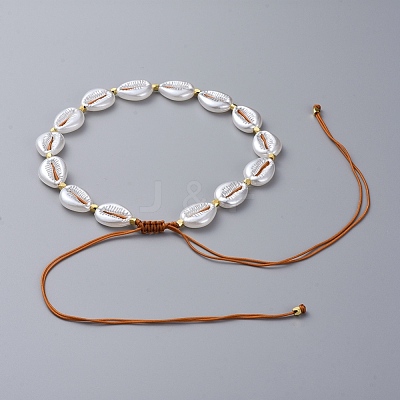 Adjustable Nylon Thread Beaded Necklaces NJEW-JN02661-01-1