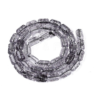 Crackle Transparent Glass Beads Strands GLAA-N068-05A-01-1