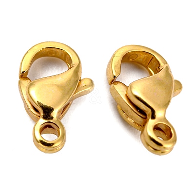 304 Stainless Steel Lobster Claw Clasps X-STAS-R050-9x5mm-02-1