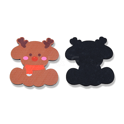 Printed Embossed Opaque Acrylic Cabochons OACR-N135-06A-1