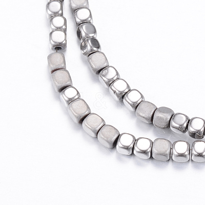 PVD Vacuum Plating Electroplate Non-magnetic Synthetic Hematite Bead Strands X-G-Q467-11A-1