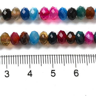 Natural Banded Agate/Striped Agate Beads Strands G-E605-A02-01I-1