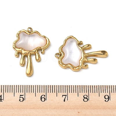 Natural Freshwater Shell Pendants STAS-G397-09G-01-1