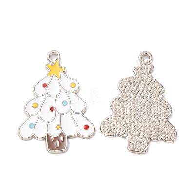 Christmas Alloy Enamel Pendants ENAM-D050-13B-02P-1