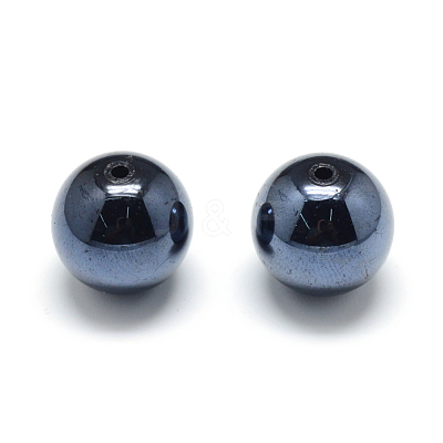 Pearlized Style Acrylic Beads MACR-S826-14mm-B-1