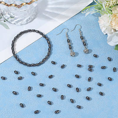 100Pcs Non-Magnetic Synthetic Hematite Beads G-BBC0001-56-1