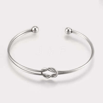 Tarnish Resistant 201 Stainless Steel Cuff Bracelets STAS-K182-18P-1