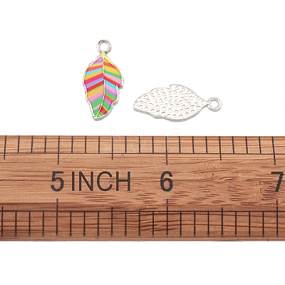 Alloy Enamel Pendants PALLOY-TAC0009-25P-C-1