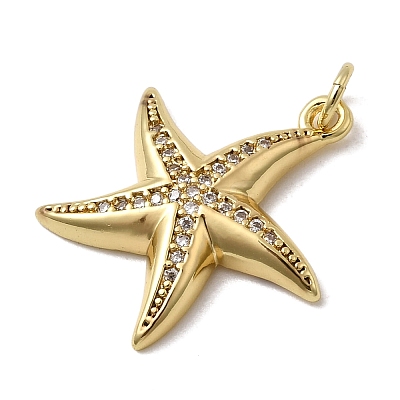 Brass Micro Pave Cubic Zirconia Pendants KK-H092-02A-G-1