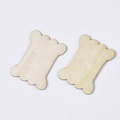 Undyed Unfinished Wooden Thread Winding Boards WOOD-T011-53B-1