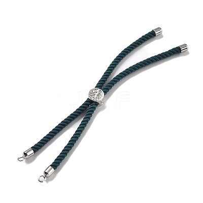 Twisted Nylon Cord Silder Bracelets DIY-B066-03P-30-1