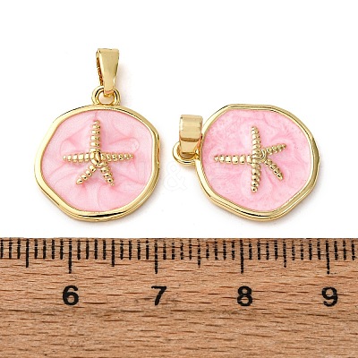 Brass Enamel Pendants KK-F911-01B-G04-1