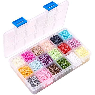 ABS Plastic Cabochons SACR-PH0005-4mm-01-1